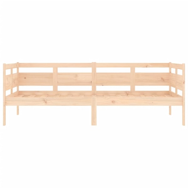 vidaXL Dagbädd massiv furu 90x190 cm Brun