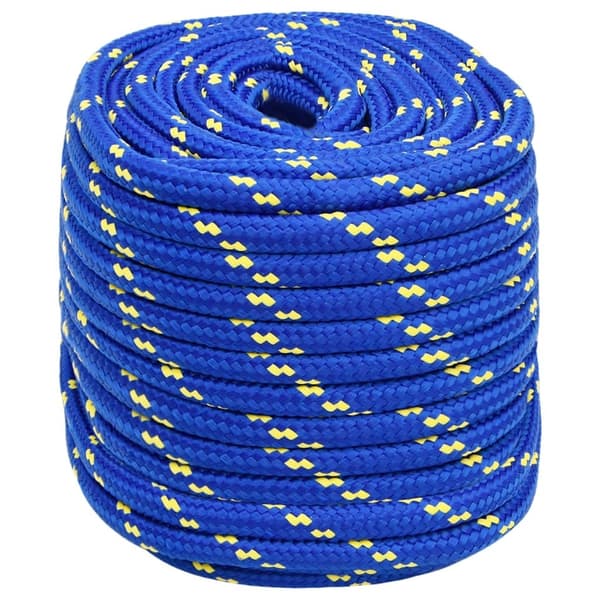 vidaXL Båtlina blå 16 mm 25 m polypropen Blå