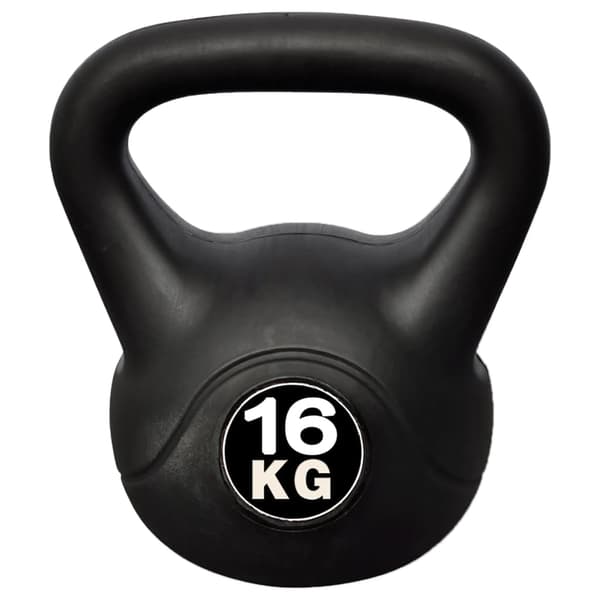 vidaXL Kettlebell 16 kg Svart