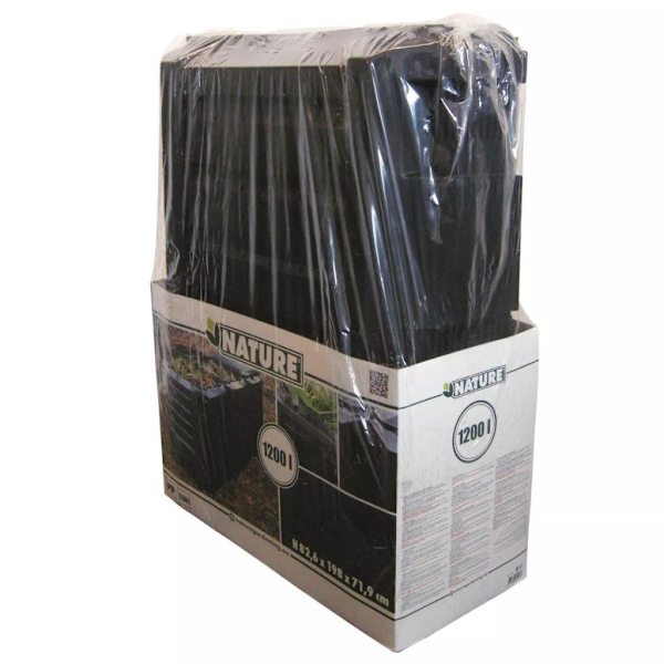 Nature Kompostlåda svart 1200 L 6071483 Svart