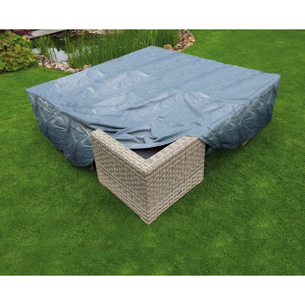 Nature Överdrag för lågbord och stolar 250x250x70 cm grå