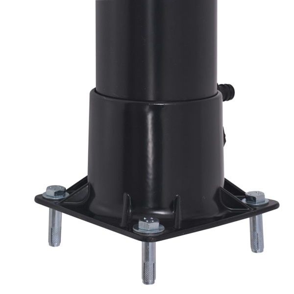 vidaXL Soldusch 8 L PVC stål Svart