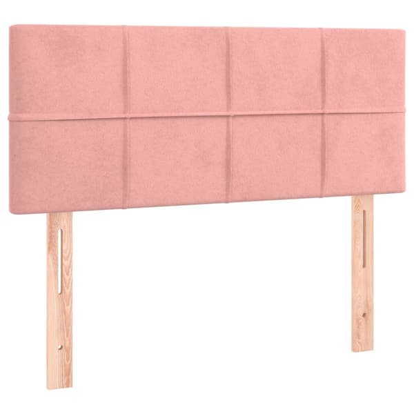 vidaXL Ramsäng med madrass rosa 80x200 cm sammet Rosa
