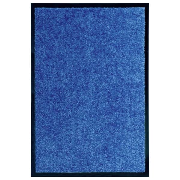 vidaXL Dörrmatta tvättbar blå 40x60 cm Blå