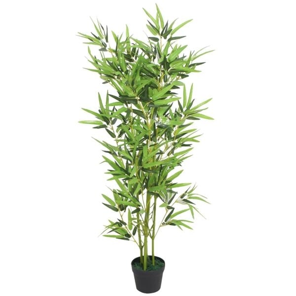 vidaXL Konstväxt Bambu med kruka 120 cm grön Grön