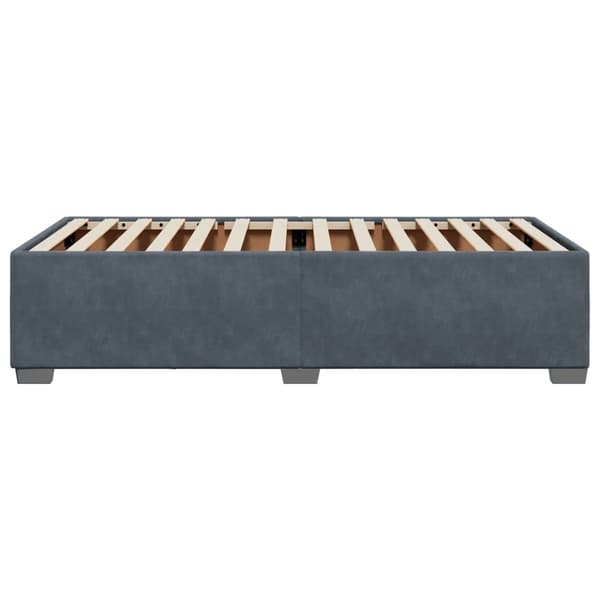 vidaXL Sängram utan madrass mörkgrå 80x200 cm sammet Grå