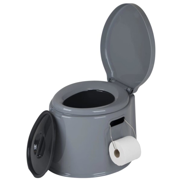 Bo-Camp Portabel toalett 7 L grå grå