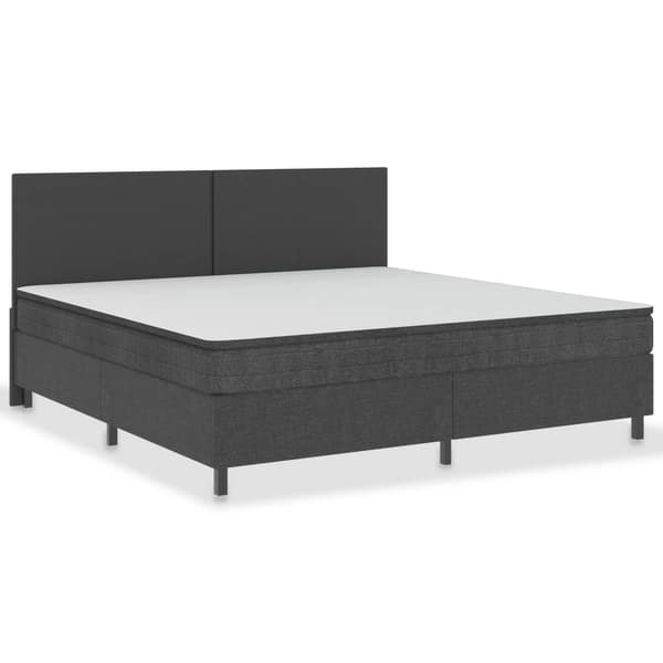 vidaXL Ramsäng grå tyg 200x200 cm grå