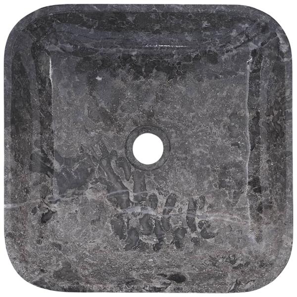 vidaXL Handfat grå 40x40x10 cm marmor grå