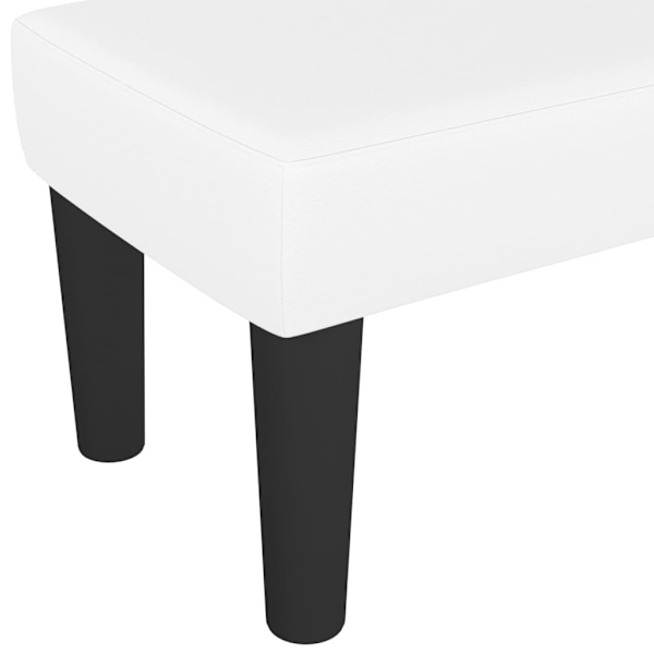 vidaXL Bänk vit 100x30x30 cm konstläder Vit