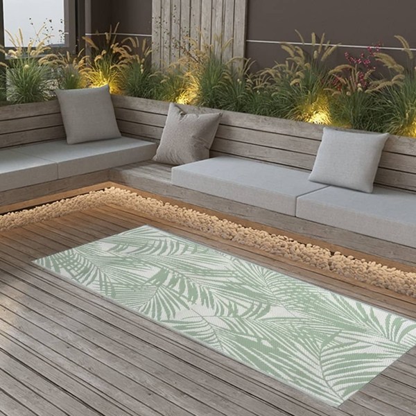 vidaXL Utomhusmatta ARAKIL grön 80x150 cm PP Grön
