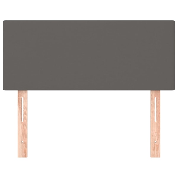 vidaXL Sänggavel grå 90x5x78/88 cm konstläder Grå
