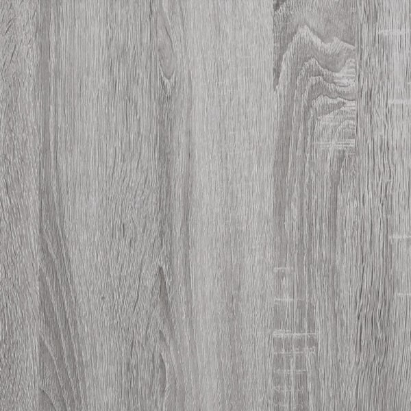 vidaXL Bokhylla grå sonoma 80x30x78,5 cm konstruerat trä och jär Grå
