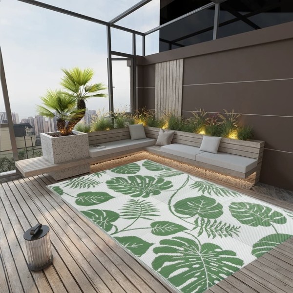 vidaXL Utomhusmatta ARAKIL grön 190x290 cm PP Grön