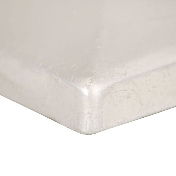 vidaXL Stolphattar pyramid 6 st galvaniserad metall 101x101 mm Silver