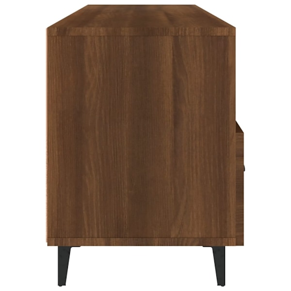 vidaXL Tv-bänk brun ek 102x35x50 cm konstruerat trä Brun