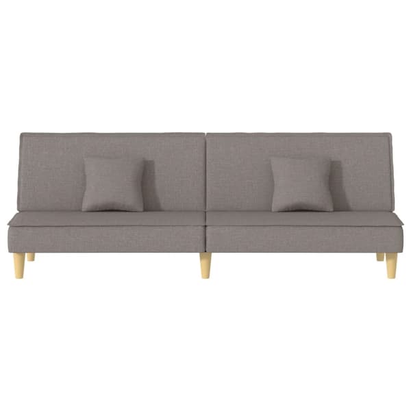 vidaXL Bäddsoffa taupe tyg Taupe