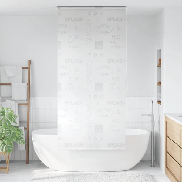 vidaXL Rullgardin för dusch 80x240 cm stänk grå