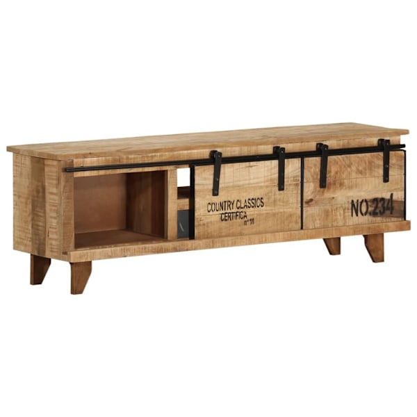 vidaXL TV-bänk 120x30x40 cm massivt mangoträ Brun