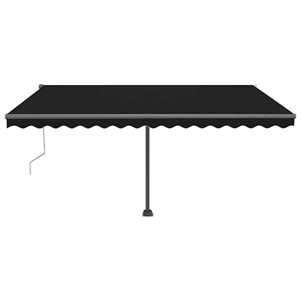 vidaXL Fristående markis automatisk 450x300 cm antracit Antracit