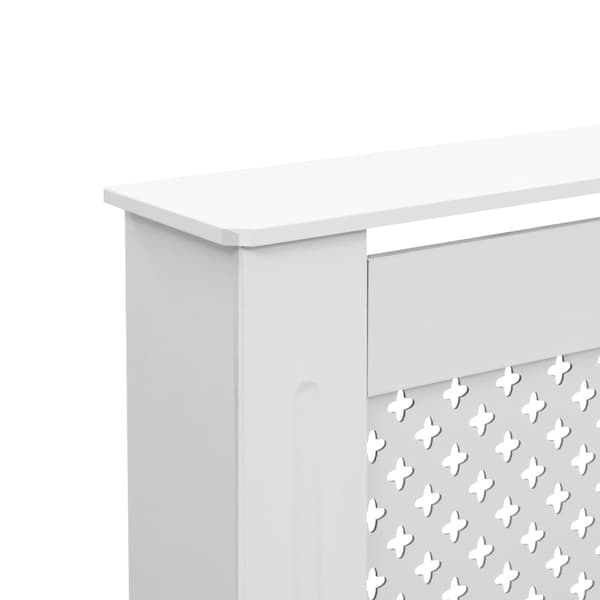 vidaXL Elementskydd 2 st vit 172x19x81,5 cm MDF Vit