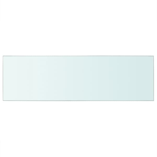 vidaXL Hyllplan 2 st glas genomskinlig 80x25 cm Transparent