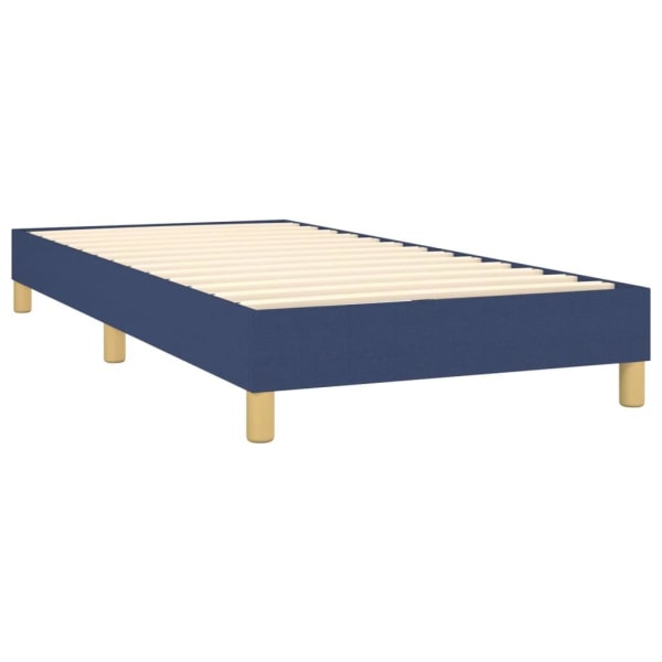 vidaXL Ramsäng med madrass & LED blå 80x200 cm tyg Blå