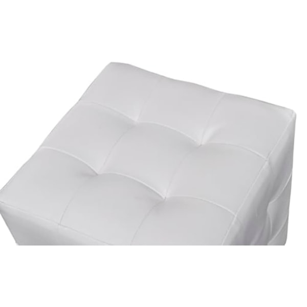 vidaXL Hocker pall 30 x cm vit (2 st) Vit