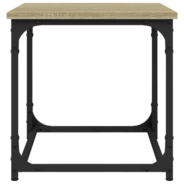 vidaXL Soffbord Sonoma ek 40x40x40 cm konstruerat trä Brun