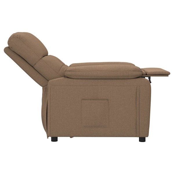 vidaXL Reclinerfåtölj brun tyg Brun