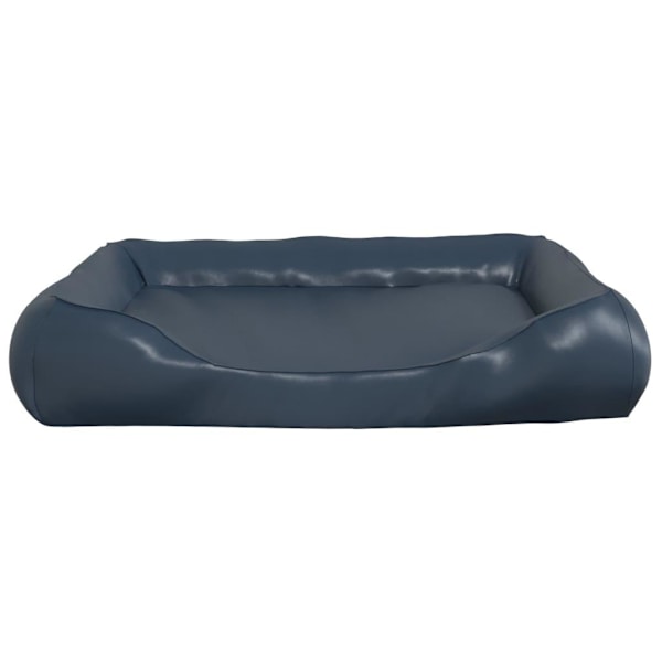 vidaXL Hundbädd mörkblå 80x68x23 cm konstläder Grå