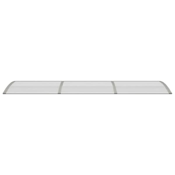 vidaXL Entrétak grå 300x75 cm polykarbonat Grå