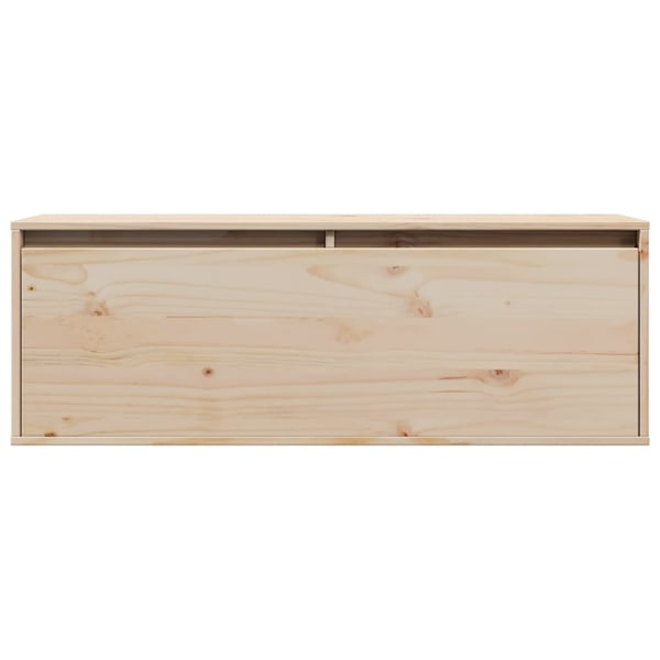 vidaXL Väggskåp 100x30x35 cm massiv furu Brun