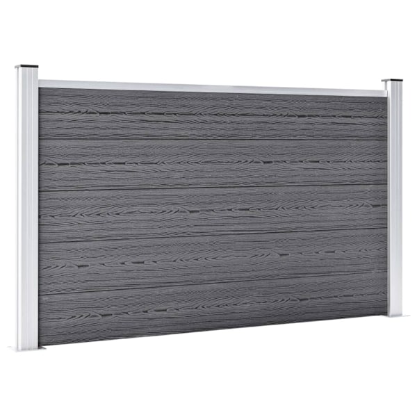 vidaXL Staketpanel WPC 872x106 cm grå grå