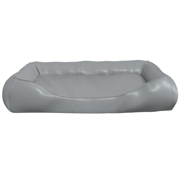 vidaXL Hundbädd ljusgrå 80x68x23 cm konstläder Grå