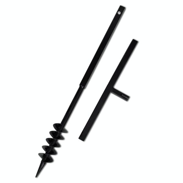 vidaXL Jordborr Auger Dubbelspiral 80 mm