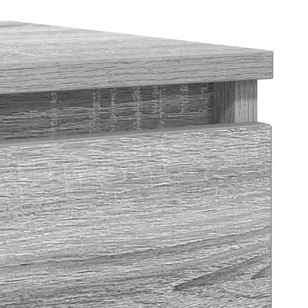 vidaXL Byrå grå sonoma 100x35x76 cm konstruerat trä Grå