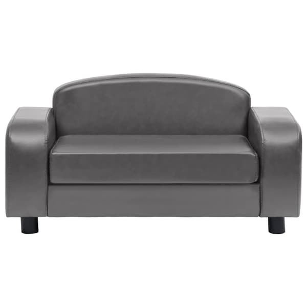 vidaXL Hundsoffa grå 80x50x40 cm konstläder grå