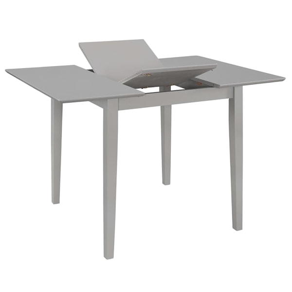 vidaXL Utdragbart matbord (80-120)x80x74 cm grå MDF grå