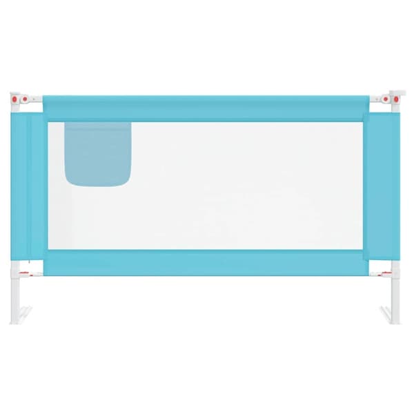 vidaXL Sängskena för barn blå 140x25 cm tyg Blå