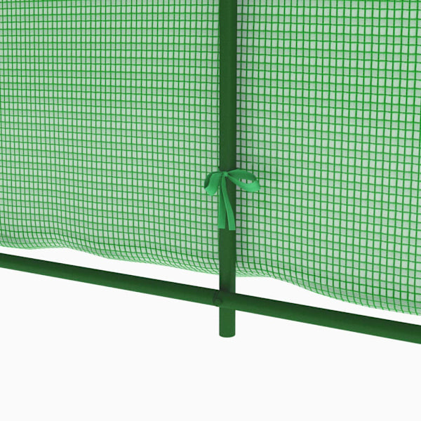 vidaXL Växthus 6,86 m² 3,43x2x2 m Grön