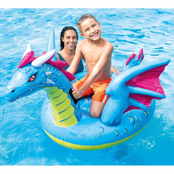 INTEX Uppblåsbar drake 201x191 cm multifärg