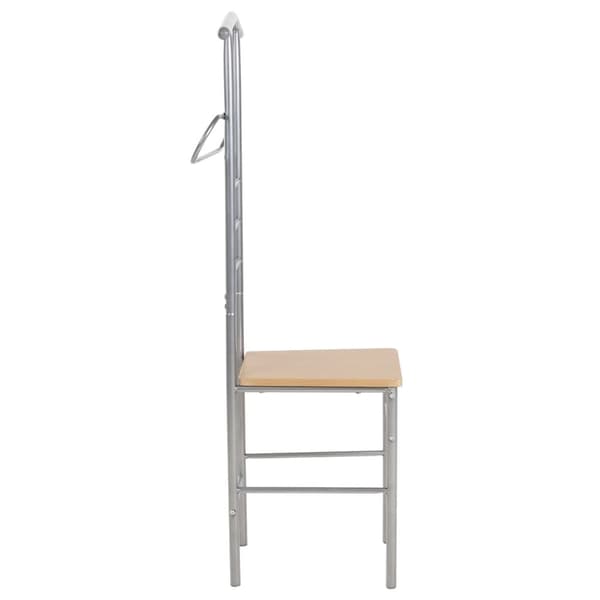 vidaXL Herrbetjänt stol 2-pack Brun