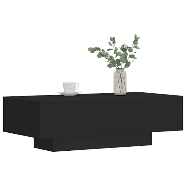 vidaXL Soffbord svart 100x49,5x31 cm konstruerat trä Svart