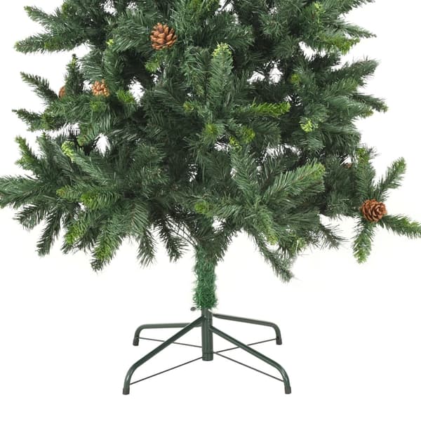 vidaXL Plastgran med kottar grön 180 cm Grön