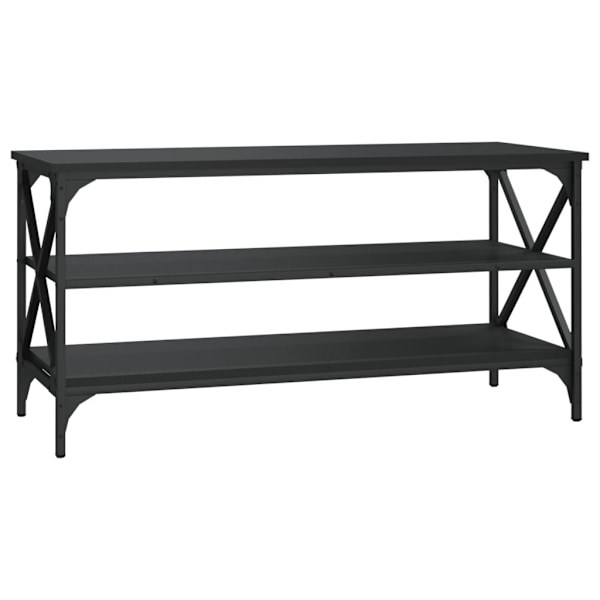 vidaXL Tv-bänk svart 100x40x50 cm konstruerat trä Svart