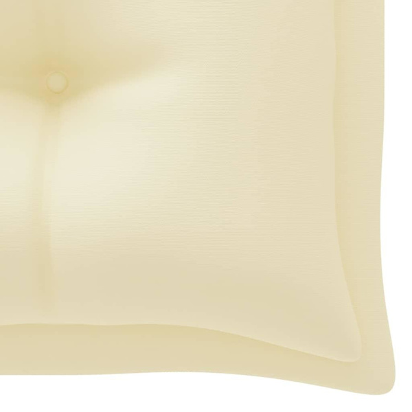 vidaXL Bänkdynor för trädgården 2st gräddvit 200x50x7cm oxfordty Vit