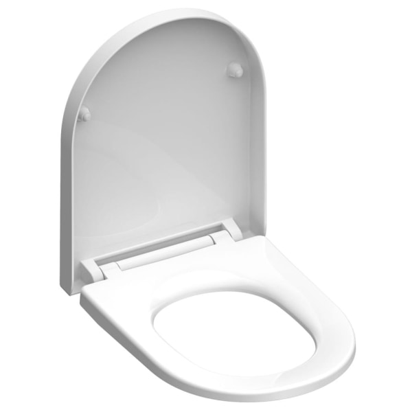SCHÜTTE Toalettsits WHITE duroplast D-formad Vit