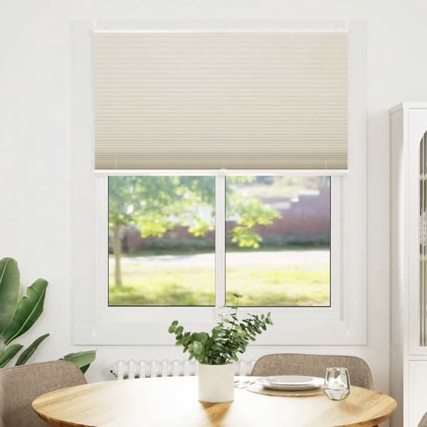 vidaXL Plisségardin 100x125 cm creme Creme