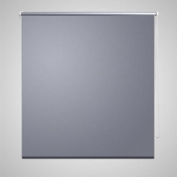 vidaXL Rullgardin grå 140 x 175 cm mörkläggande grå
